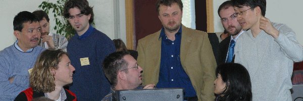 Ongoing discussion during the connectathon.