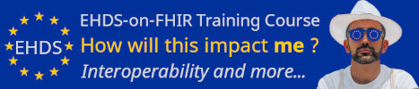 Ringholm advertisement for the EHDS-on-FHIR training course.